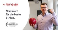 Die PDV GmbH wurde erneut für den eGovernment Award 2025 in der Kategorie E-Akte nominiert.