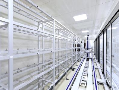 Lagersystem aus mk Reinraumprofilen