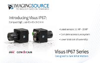 Mit ihrem kompakten Design zählt die Visus IP67-Serie von The Imaging Source zu den kompaktesten GigE-IP67-Kameraplattformen auf dem Markt.