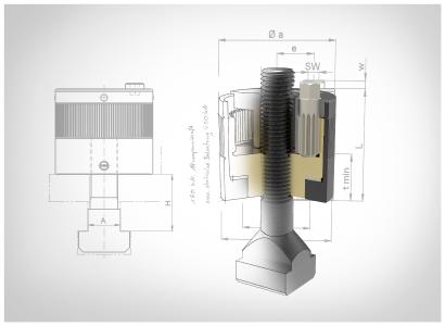 The power clamping nut MDA from JAKOB Antriebstechnik