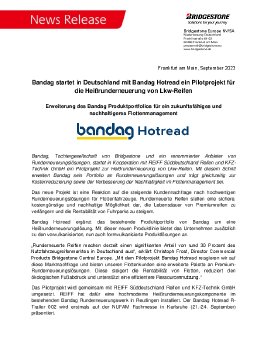 Bandag startet in Deutschland mit Bandag Hotread ein Pilotprojekt für die Heißrunderneuerung von.pdf