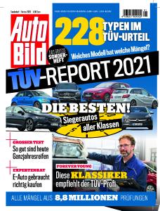 Titelseite AutoBild TÜV Report 2021