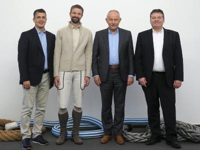 Thomas Schlätzer, Jan Paul, Gerhard Pfeifer and Klaus Walther (left to right)