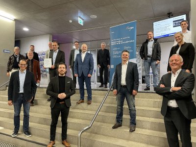 Teilnehmer der VDMA Maschinenhaus Abschluss-Veranstaltung an der Hochschule Aalen