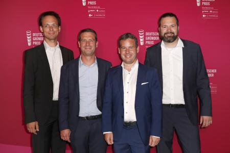 Geschäftsführung CQSE beim Deutschen Gründerpreis 2018