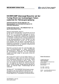 1105_HAVERKAMP überzeugt Besucher auf der Tuning World von hochwertigen Foliensystemen.pdf