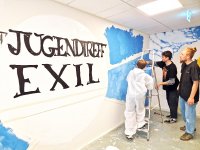 Bildungsprojekt YEP Graffitti Workshop im Jugendtreff Exil in Mannheim Seckenheim (c) MRN GmbH