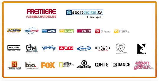 Senderübersicht arenaSAT