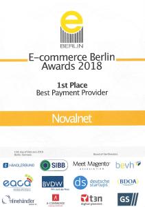 eCommerce Berlin Award 2018