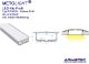 Ästhetische LED-Aluminium Profile für LED-Streifen bei ASMETEC