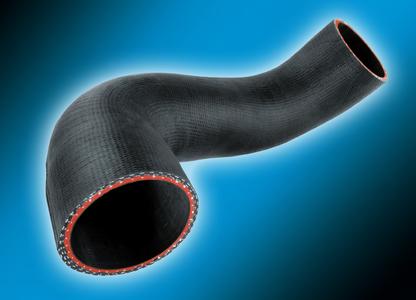 The hybrid hose is manufactured combining processes and materials from extruded and knitted hose production with those from wrapped hose production