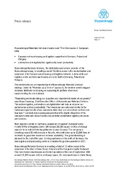 190819_thyssenkrupp Materials Services invests in European sites .pdf