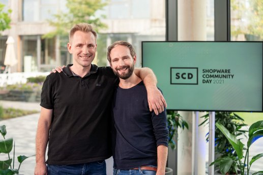 Die Shopware Vorstände Stefan Hamann (links) und Sebastian Hamann im SCD-Studio.jpg