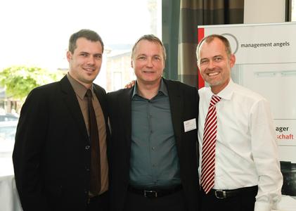 Till Luhn, Eckhart Hilgenstock und Kai Reddig (Management Angels GmbH)