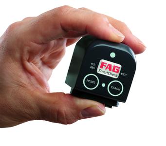FAG SmartCheck – The measuring system with minimal dimensions of only 44 mm x 58 mm x 45 mm