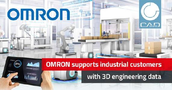 OMRON provides 3D engineering data in CADENAS solutions for OEM and industrial customers