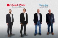 From right to left: Superior Sensor Technology: Jim Finch, CEO, Tim Shotter, CTO;  Angst+Pfister Sensors and Power: Thomas Röttinger, CEO;  Philipp Kistler, Segment Manager