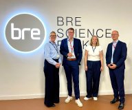 Close partnership (from left to right): Jane Goddard, Deputy CEO and Managing Director, Building Performance Services at BRE, Simon Kellerer, Managing Director at TÜV SÜD Industrie Service GmbH, Florence Owens, BREEAM Partnerships Manager at BRE, and Alexander Rüb, National Scheme Representative BREEAM DACH at TÜV SÜD Industrie Service GmbH. 