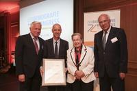 Der Demografiekongress 2015. V. l. n. r: Dieter Hackler, Wolfgang Frey, Ursula Lehr, Ulf Fink