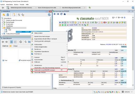 Die mächtigen Funktionen von simus classmate zur Verbesserung der Datenqualität und zur Kostenkalkulation lassen sich direkt aus dem SAP ECTR der DSC Software AG aufrufen.