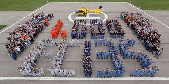 Eurocopter officially hands over its 1,000th EC135 helicopter to the ADAC