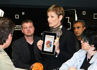 CAQ-Software auf dem iPad: Live-Präsentation auf dem Messestand der Babtec Informationssysteme GmbH