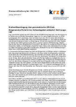 PM Briefwahlbeantragung über personalisierten QR-Code - Bürgerservice-Portal im krz-Verbandsgebi.pdf