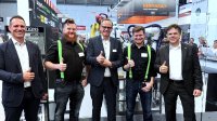 From left to right: Oliver Deifel (Bizerba), Jaron Kilian (KILIVATIONS), Thomas Lichtenberger (Schmalz), Jonas Kilian (KILIVATIONS) and Ralf Winkelmann (FANUC) present their joint partnership to drive automation in the food industry at automatica 2025. From left to right: Oliver Deifel (Bizerba), Jaron Kilian (KILIVATIONS), Thomas Lichtenberger (Schmalz), Jonas Kilian (KILIVATIONS) and Ralf Winkelmann (FANUC) present their joint partnership to drive automation in the food industry at automatica 2025.