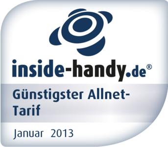 Awardlogo Allnet-Tarife Januar