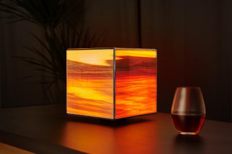 Leuchte DICE in Satin Nussbaum von WOODEN Germany