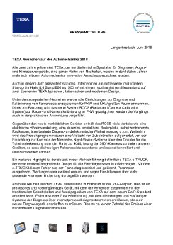 Pressemitteilung TEXA Neuheiten auf der Automechanika 2018.pdf