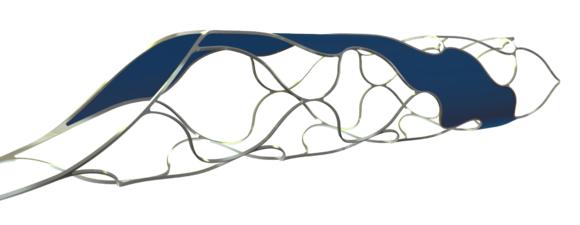pREset Thromectomy Device (helical slit in blue)