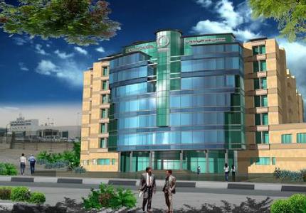Im Bau befindlicher Erweiterungsbau des CEDARS Jebel Ali International Hospitals