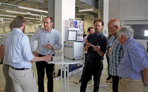 Vier Start-ups aus dem Bereich der Temperierung präsentierten Ihre Lösungen im Rahmen einer Ausstel-lung anlässlich des 80. Geburtstags von Dr. Gerhard Wobser. (Quelle: Peter D. Wagner)