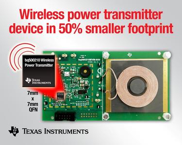 Ti Introduces Qi Compliant Single Chip Wireless Power Transmitter Ic To Lower Implementation Cost Texas Instruments Deutschland Gmbh Press Release Pressebox