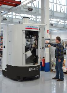 The Sphero combination machining solution by Thielenhaus Microfinish makes it possible to machine spherical workpieces fully automatically to complete and controlled components with great precision