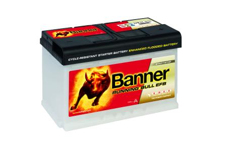 Banner Running Bull EFB für Start-Stopp-Fahrzeuge mit hohem Energiebedarf