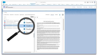 M-Files integriert SharePoint on-premises nahtlos in die Salesforce Cloud-Lösung