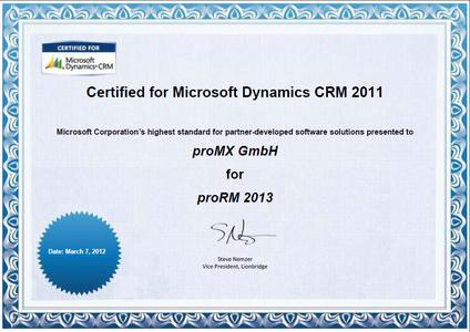 Microsoft Dynamics Certificate