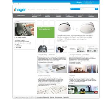 Die neue Hager-Website www.hager.de
