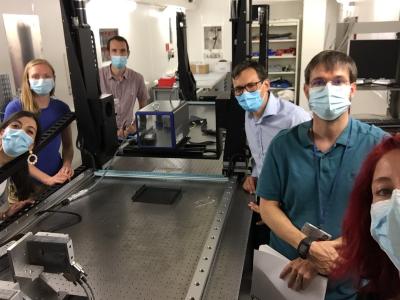 Image 1: The commissioning of the EIGER2 CdTe 4M at the ESRF, August 2020.
