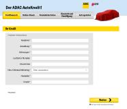 Screenshot ADAC Autokredit