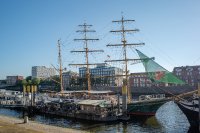 Die berühmte Alexander von Humboldt – mittlerweile ein Restaurant- und Hotelschiff, das Anfang September als Ausbildungsstätte für insgesamt 17 Auszubildende im Maler- und Lackierhandwerk fungierte. / Fotos: DISBON