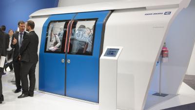 Das IFE Türexponat auf der InnoTrans 2016 konnte überzeugen. | © Knorr-Bremse