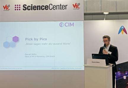 CIM präsentierte „Pick-by-Pics“ – die Idee zur mobilen Prozessführung rein über Bilder