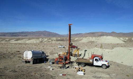 Figure 1. Drilling at Clayton Valley Lithium project, Nevada