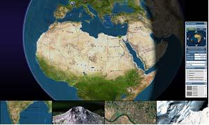3D world atlas for media group Bertelsmann