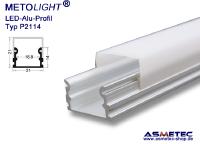 METOLIGHT LED Alu-Profil, Typ P2114