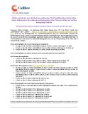 [PDF] Pressemitteilung: Calibre macht eine neue Entdeckung entlang des VTEM-Goldkorridors bei der Mine Limon; Bohrungen in der ehemals produzierenden Mine Talavera stoßen auf weitere hochgradige Gehalte