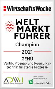 WiWo Weltmarktfuehrer Champion 2021 GEMUE